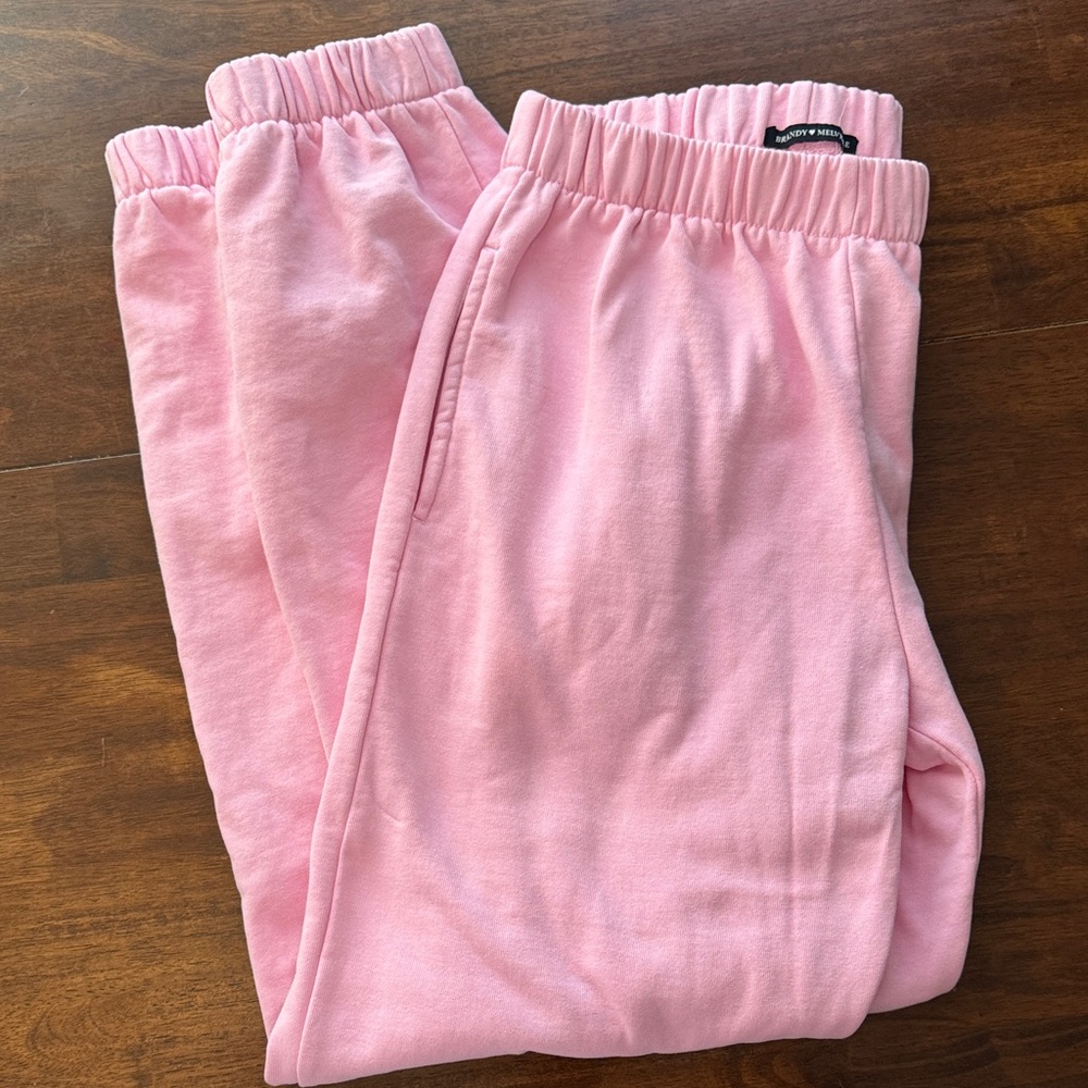 Light Pink Brandy Melville Sweatpants